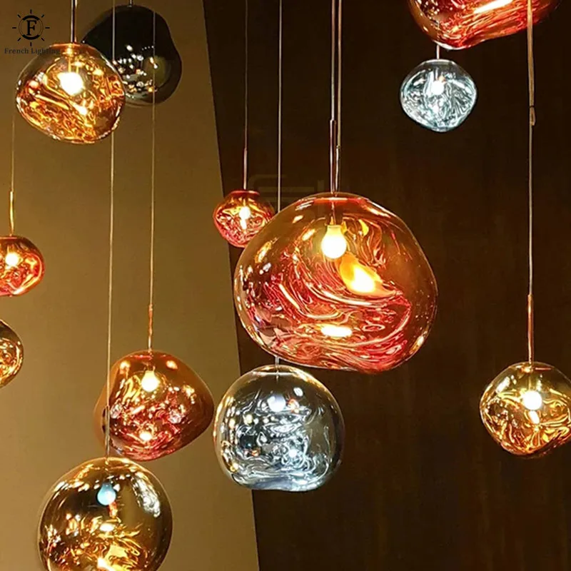 

Скандинавская Лавовая Подвесная лампа, светодиодный светильник для комнаты, виллы, бара, дизайнерская потолочная лампа с романтическим дек...