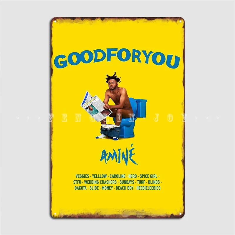 

Good For You Aminé Album Metal Sign Wall Pub Home Retro Plaques Tin Sign Poster