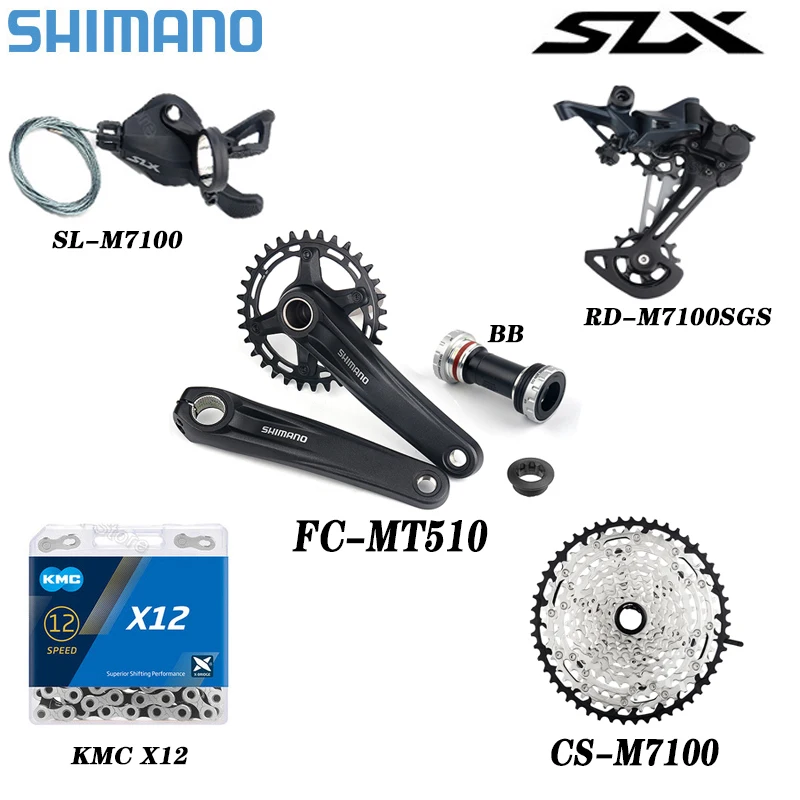 Переключатель передач SHIMANO SLX M7100 механизм переключения задний переключатель 12 В