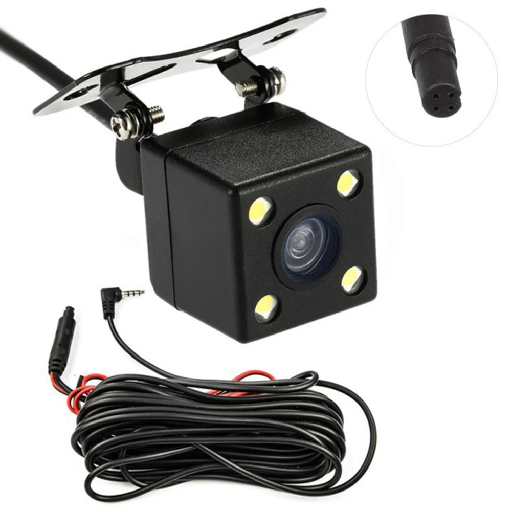 

Car Reversing Camera 4 LED Night Vision Rear View Automatic Parking Monitoring 2.5mm 4Pin Video Port For Car Truck