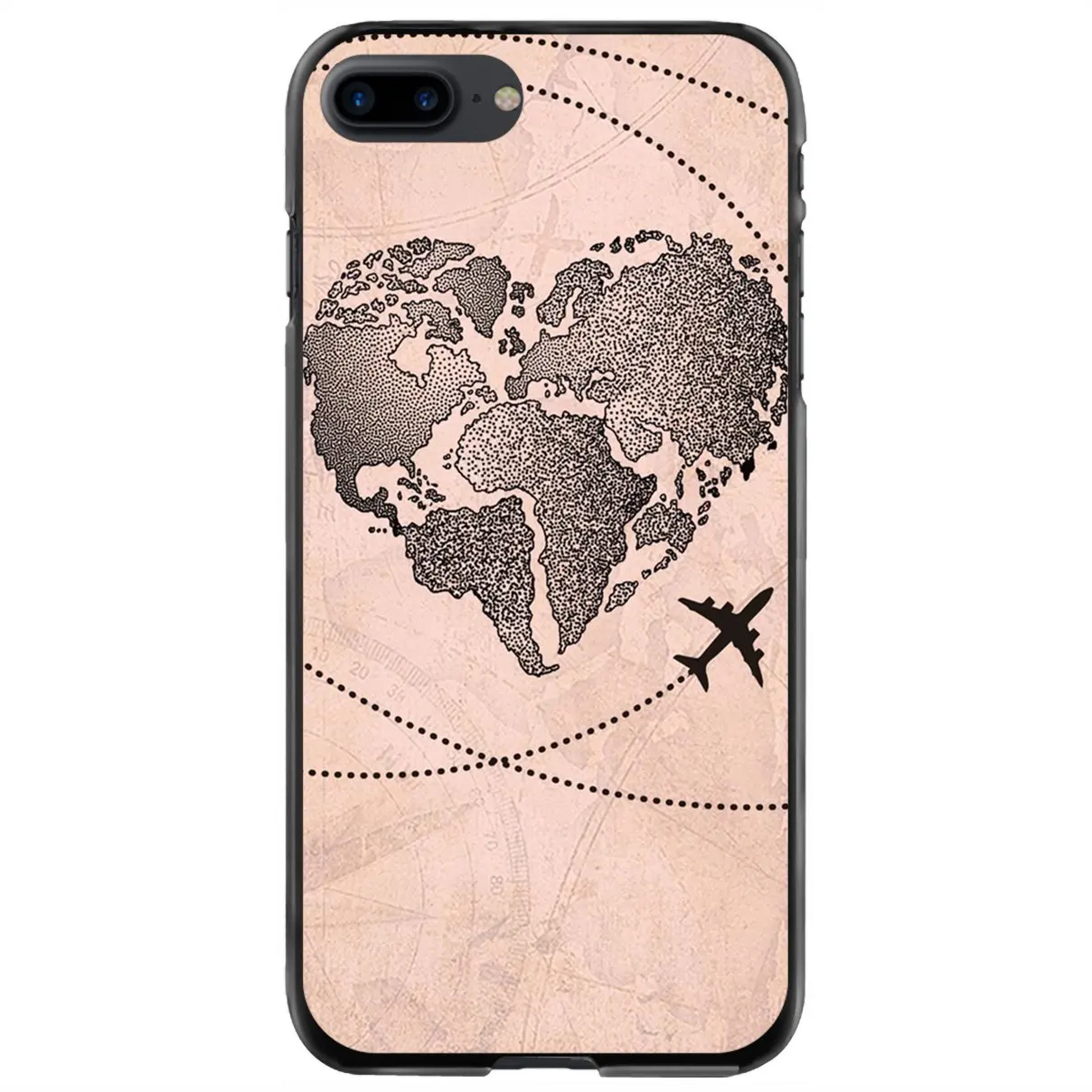 

Жесткий чехол для телефона iPhone 11 12 13 14 Pro MAX Mini 5 5S SE 6 6S 7 8 Plus 10 X XR XS дорожные планы с картой мира