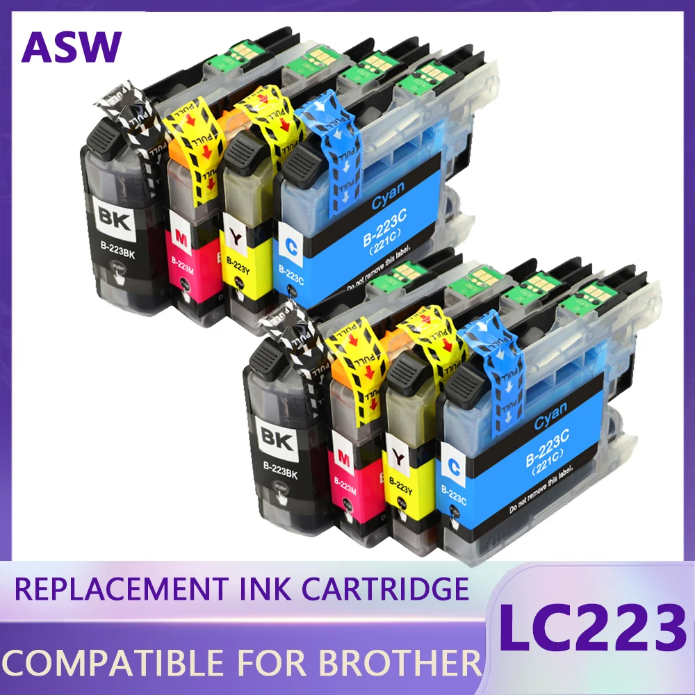 

Compatible for Brother LC223 223 Ink Cartridge For Brtoher DCP-J562DW/J4120DW/MFC-J480DW/J680DW/J880DW/J4620DW/J5720DW/J5320DW