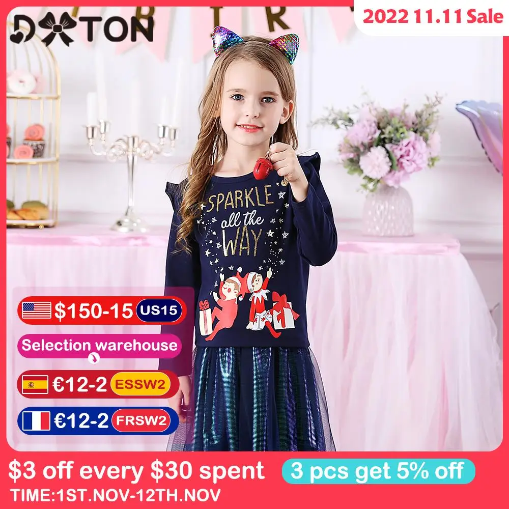 

DXTON Toddler Girls Tutu Skirts Glitter Tulle Girls Skirts Performance Skirts Christmas Party Costumes Winter Children Clothing