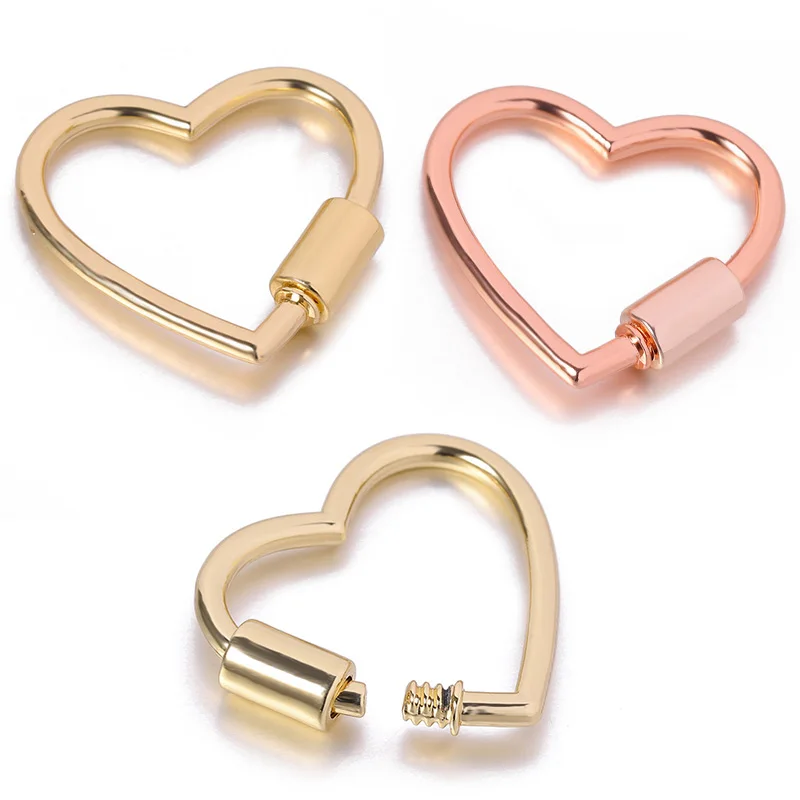 

Opening Buckle Heart Spring Gate Rings Keychain Leather Bag Strap Dog Chain Buckles Snap Closure Clip Trigger Diy Accessories