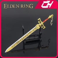elden ring weapon sword of night and flame game anime keychain alloy swords butterfly knife katana figures model gifts kids toys