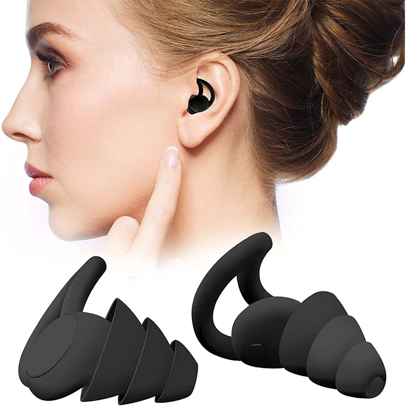 For Sleeping Soft Silicone Ear Muffs Noise Protection Travel