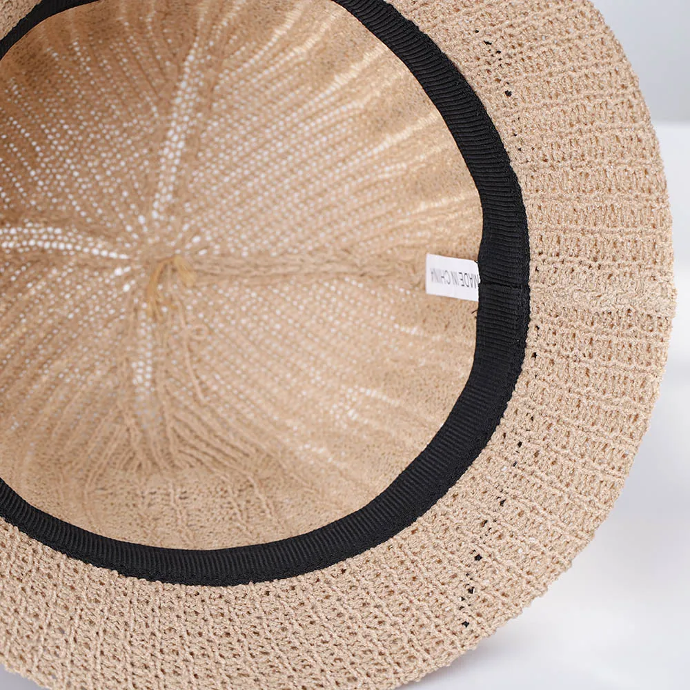 Шляпа женская Соломенная с защитой от УФ-излучения Панама солнца в китайском