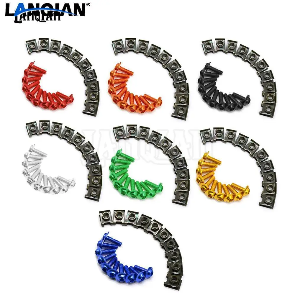 10X6MM Motorcycle Accessories Fairing body work Bolts For Aprilia RSV MILLE R RSV4 FACTORY 1000 RR CAPONORD ETV1000 |