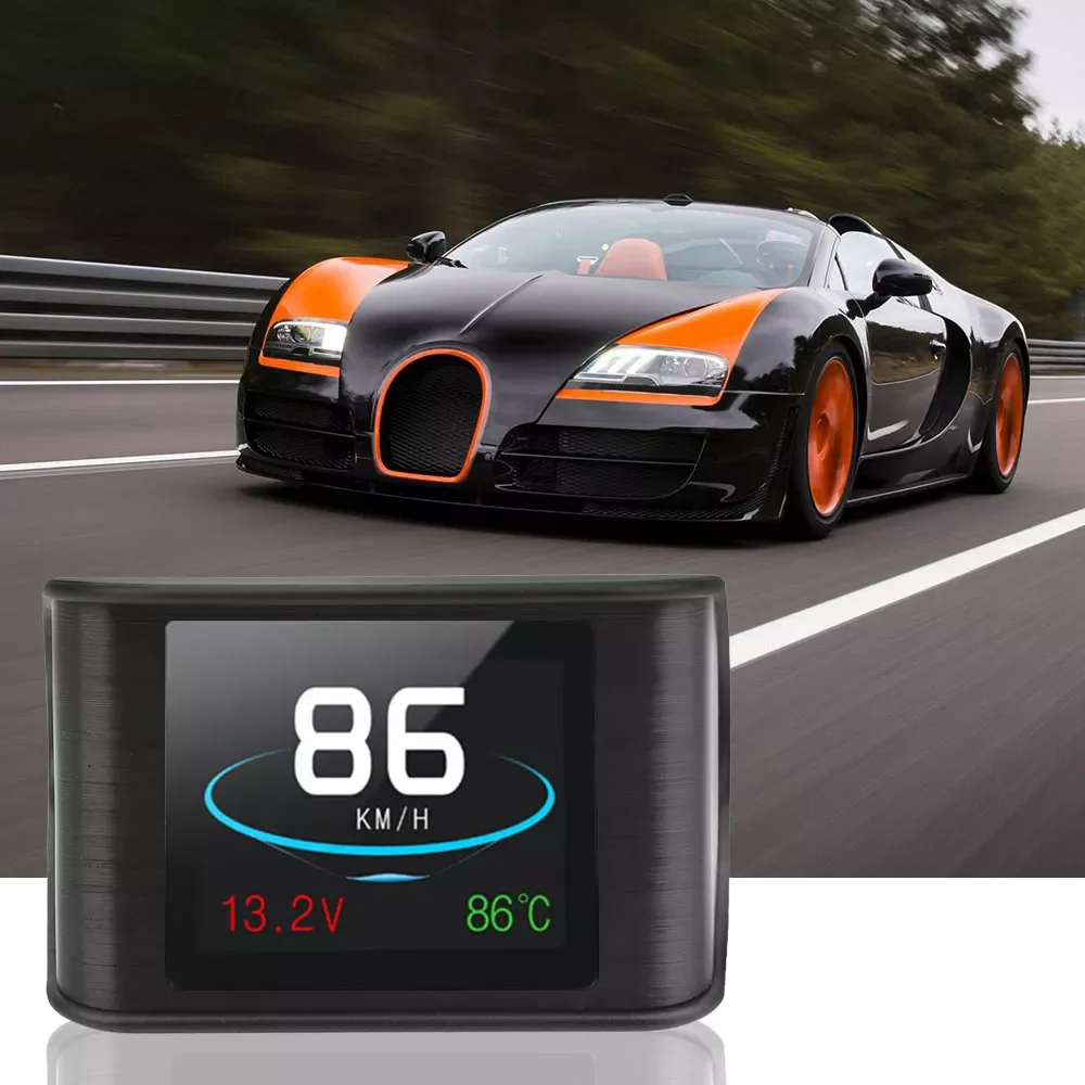 

Digital Car Speedometer Temperature Car Electrics RPM Mileage Gauge Hud Display Car P10 OBD Hud Gauge Head Up Display