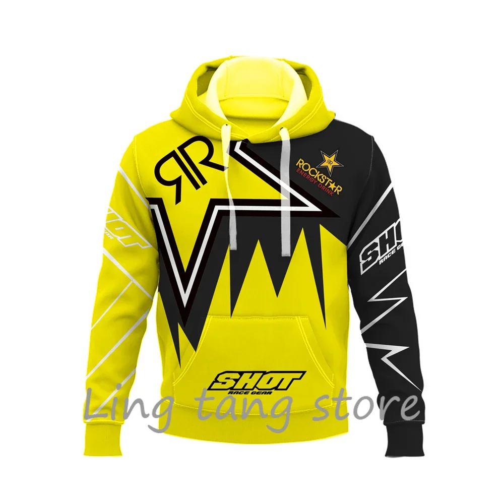 Мужская Пуловерная Толстовка С 3D Принтом Для Езды На Мотоцикле И Бездорожье