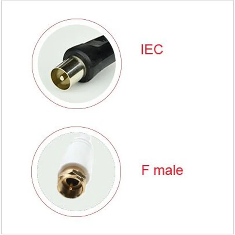 TV Antenna   Digital Indoor TV Antenna   HD/DTV/UHF/VHF/FM  Gain 35dBI IEC connector   with Sucker