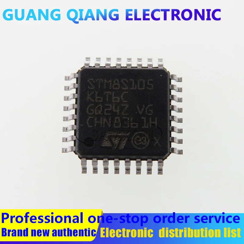 

1PCS STM8S105K6T6C IC MCU 8BIT 32KB FLASH 32LQFP