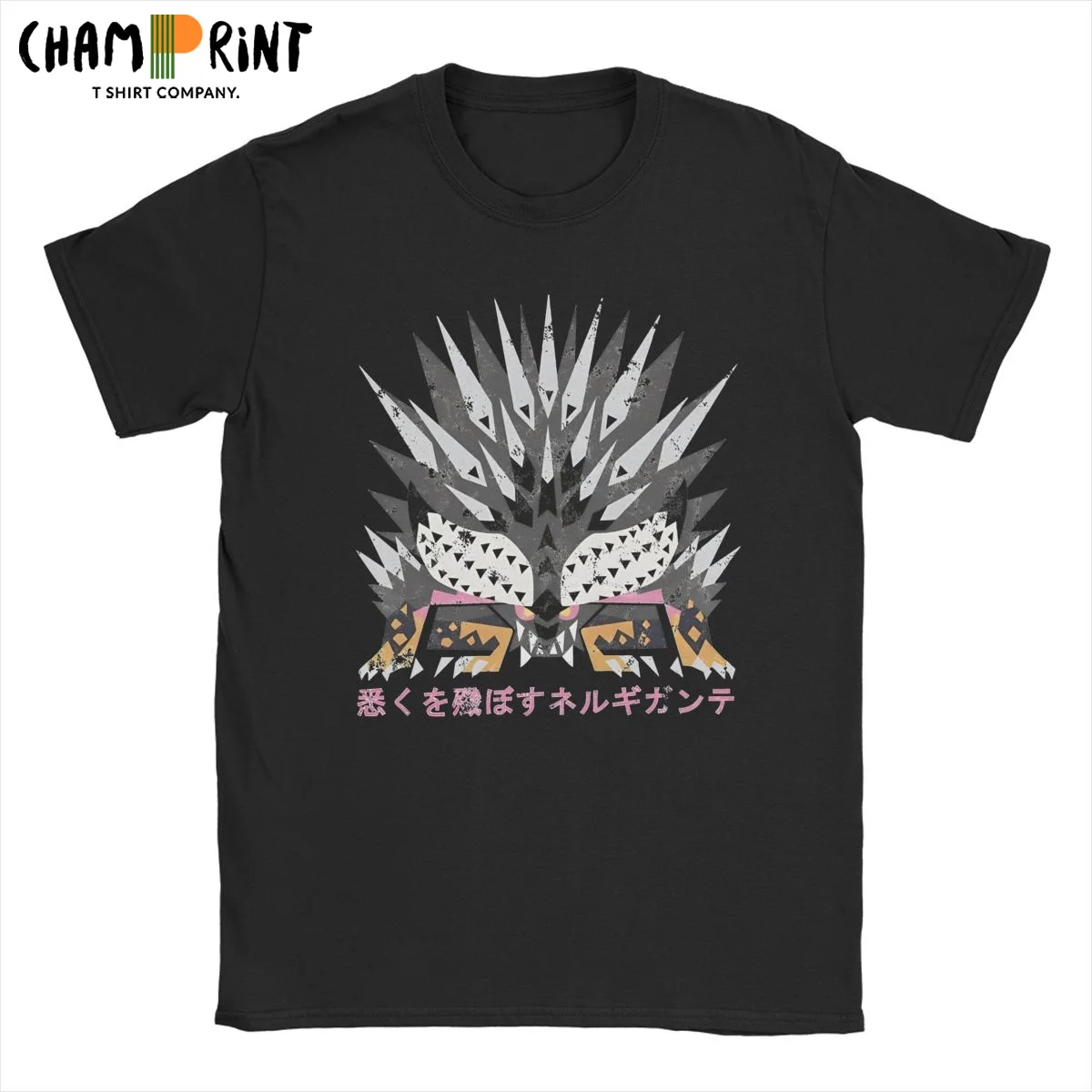 Monster Hunter World Iceborne Ruiner Nergigante Kanji футболки мужские из 100% хлопка футболка с круглым