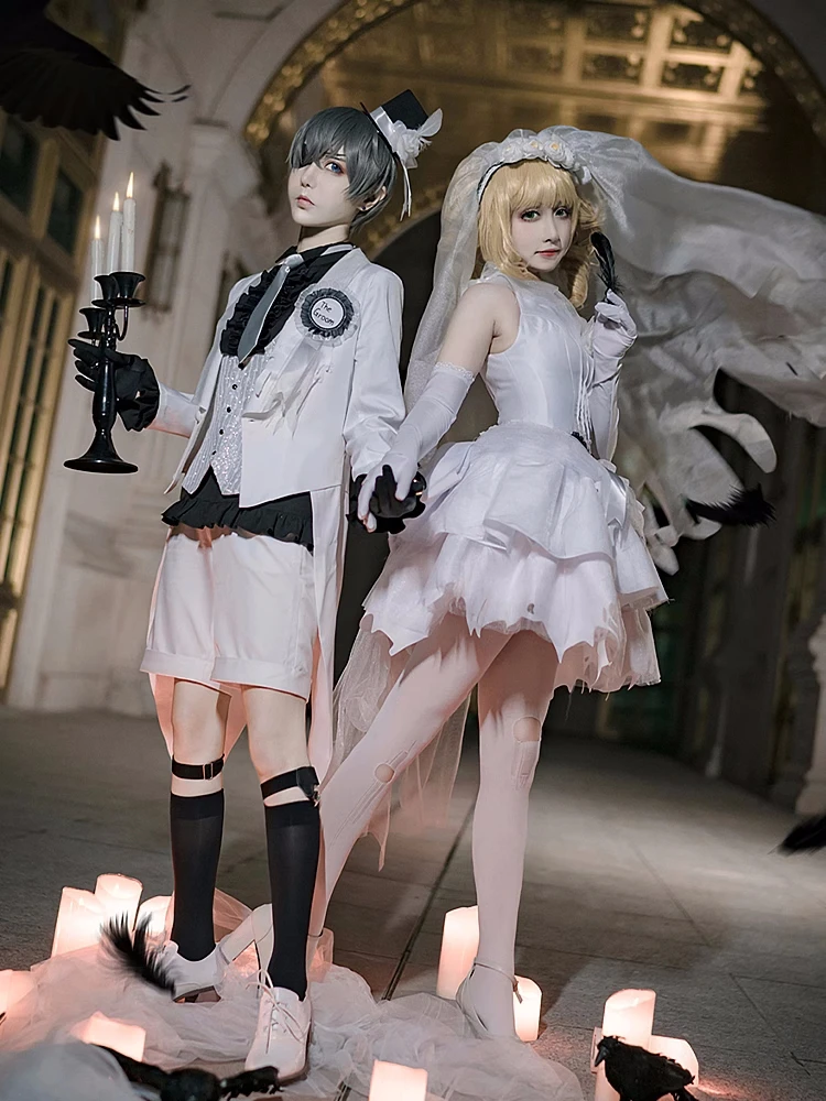 Сиэль Фантомхайв Косплей Костюм Аниме Черный Дворецкий Элизабет Женщины Мужчины