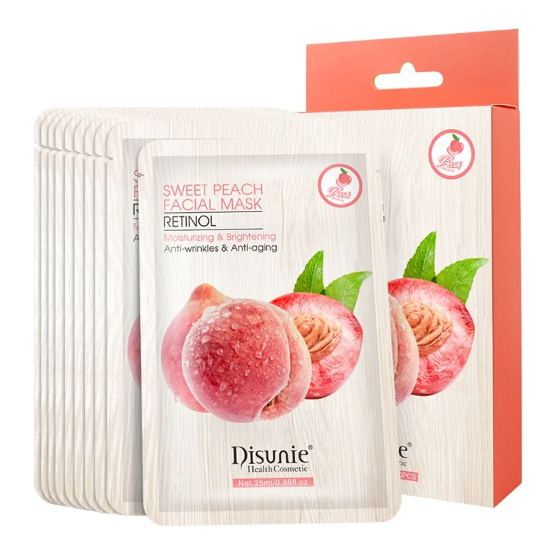 

Watertight Peach & Retinol Mask Supplement Pore Skin Mask Facial Care Cosmetics Anti-Aging Moisturizing Anti-Wrinkle