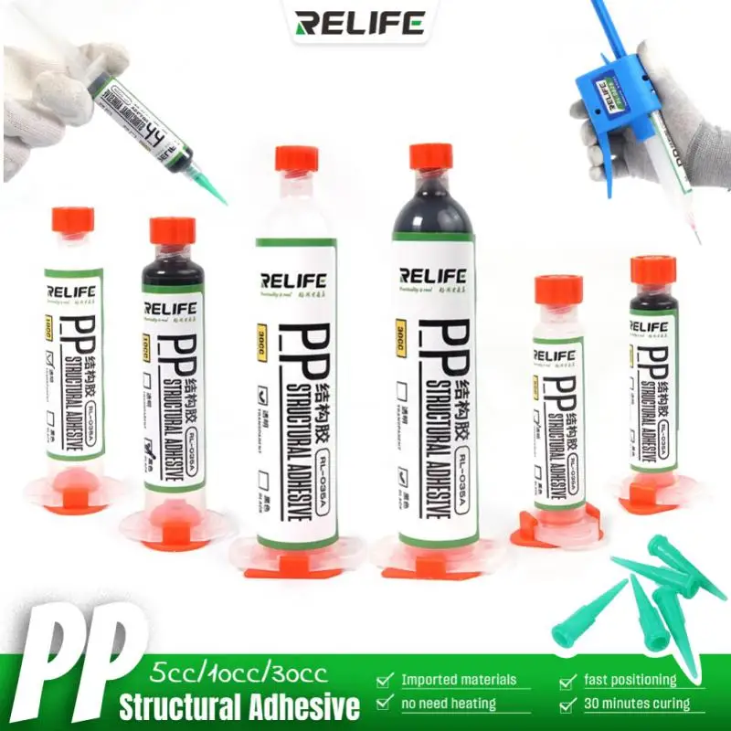 

RL-035A PP Structural Adhesive Bonding Glue For IPhone Android Middle Frame Back Cover Repair Tools For RL-062A/B Needle Booster