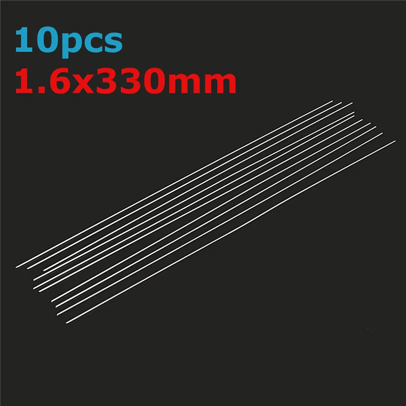 

10Pcs 1.6x330mm Aluminum Alloy Silver Welding Brazing Wire Cored Weld Wire Easy Melt Low Temperature Solder TIG Filler Rod