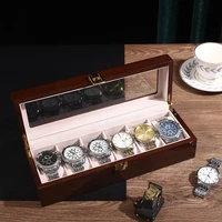 luxury wooden watch boxes storage organizer box big watch storage box pillows home jewelry collection box display case gift