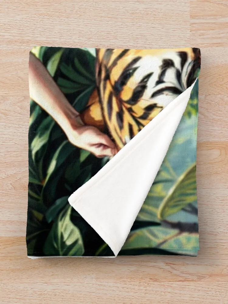 Девушка в стиле аниме PinUp: Syun Kamakado 021 (езда на тигре джунглях) Плед Пушистые тонкие