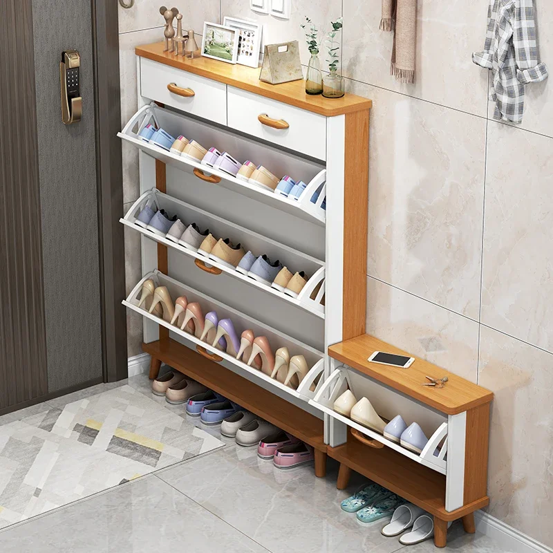 Европейские узкие полки для обуви Компактные конструкции Пыленепроницаемые