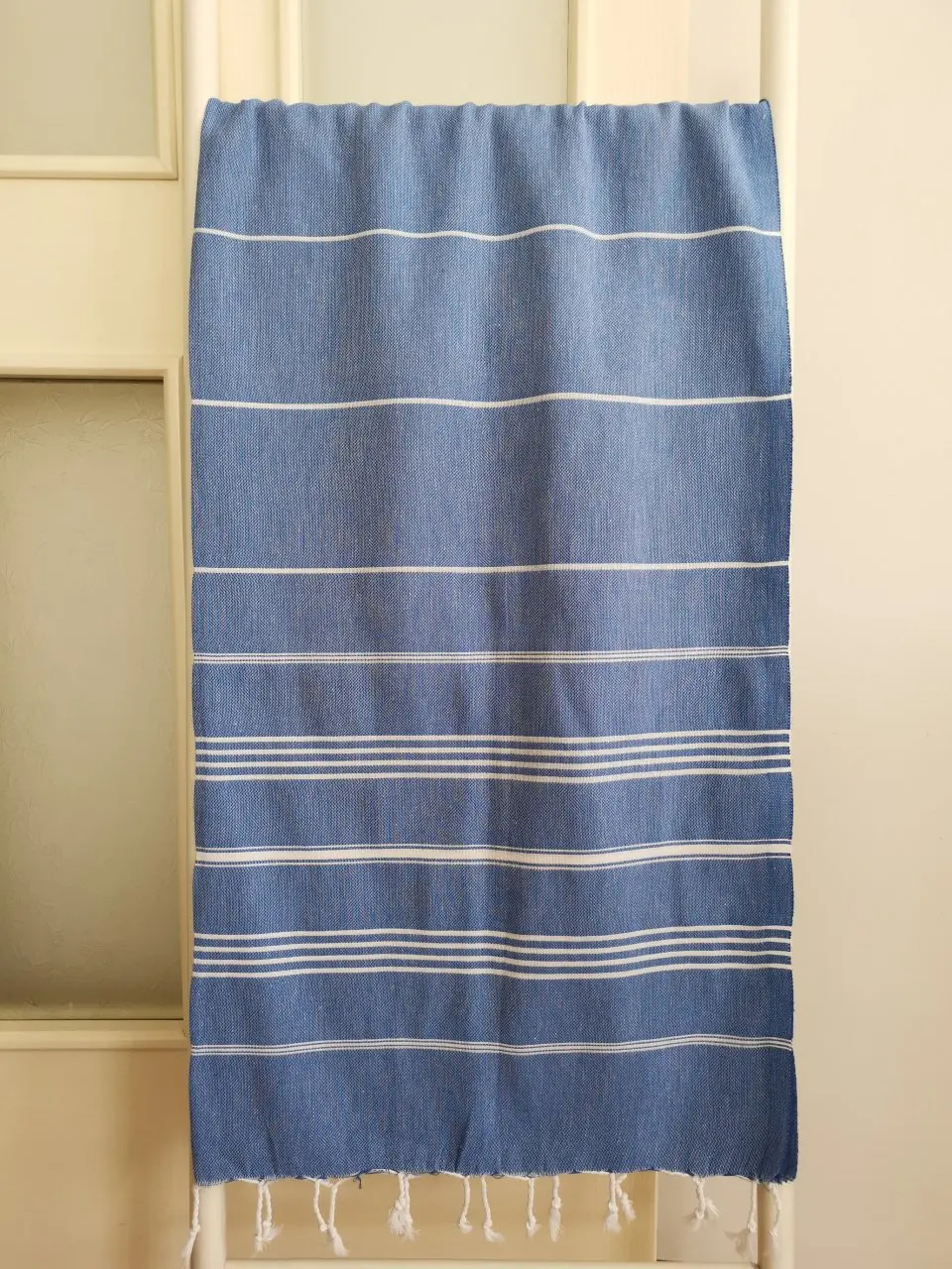 

Банное полотенце в полоску, 95x175 Peshtemal Mavi