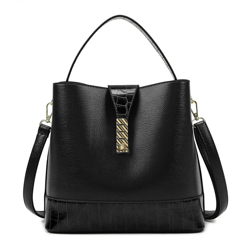

2022 Luxury Women Handbags New Design Crocodile Leather Tote Bucket Bag Fashion Hasp Shoulder Crossbody Bags Hot Bolsa Feminina