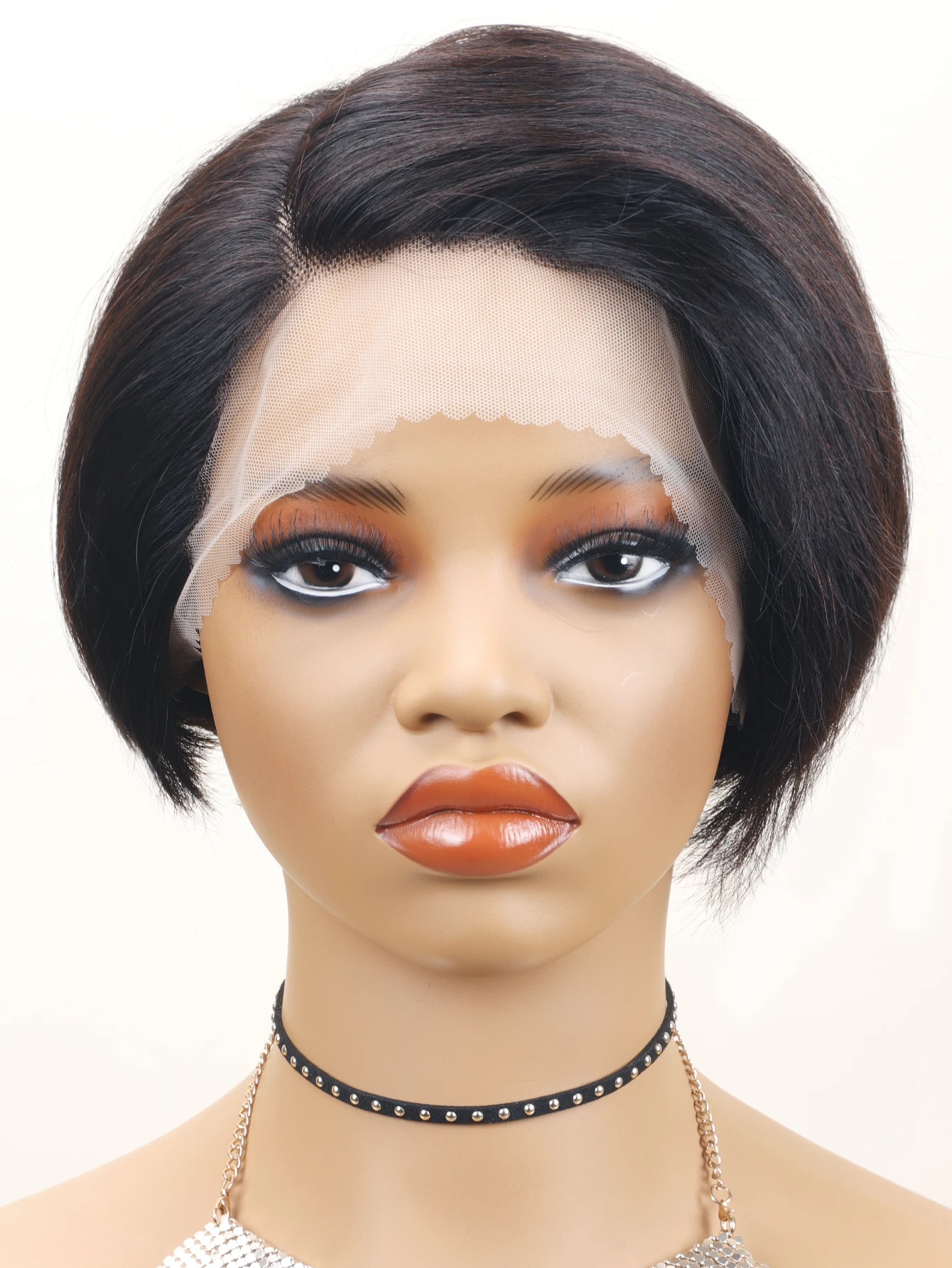 Короткие прямые парики из натуральных волос бразильские волосы Remy на Шнувеке для