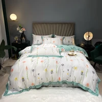 summer 2022 latest nordic style new cool bedding quilt cover double 180cm linens bedding set 60s couple bed sheet 2 bedrooms