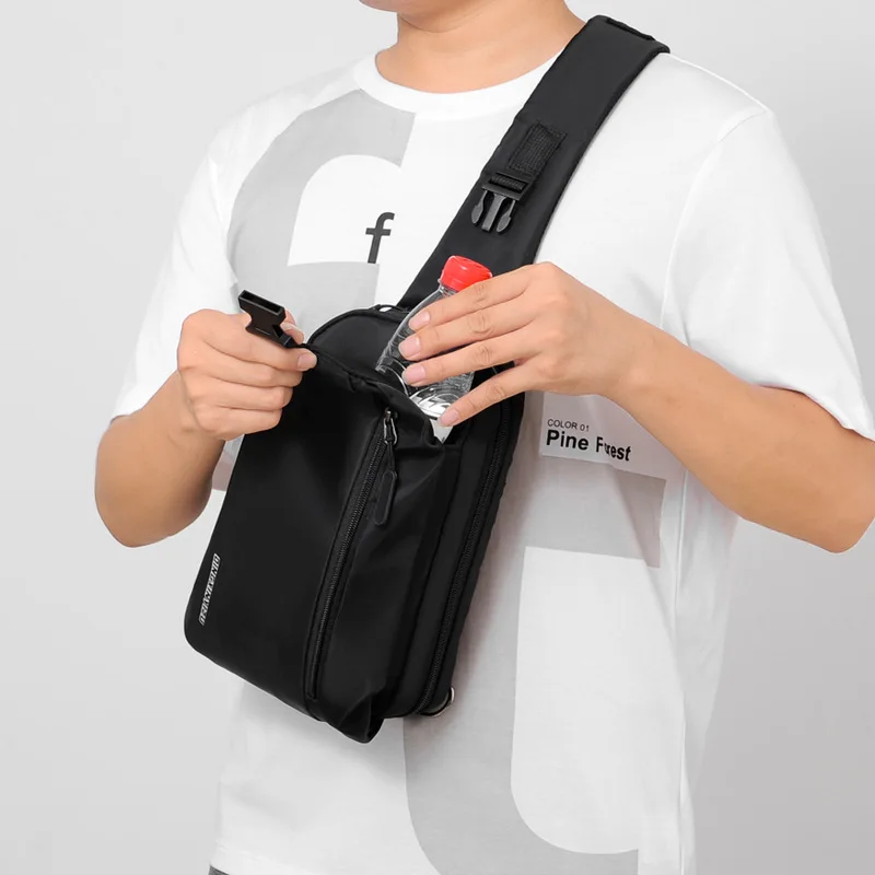 SPIDOR ultra thin anti theft chest bag small cross body bags mobile phone bag mini messenger bag men shoulder sport bag pack