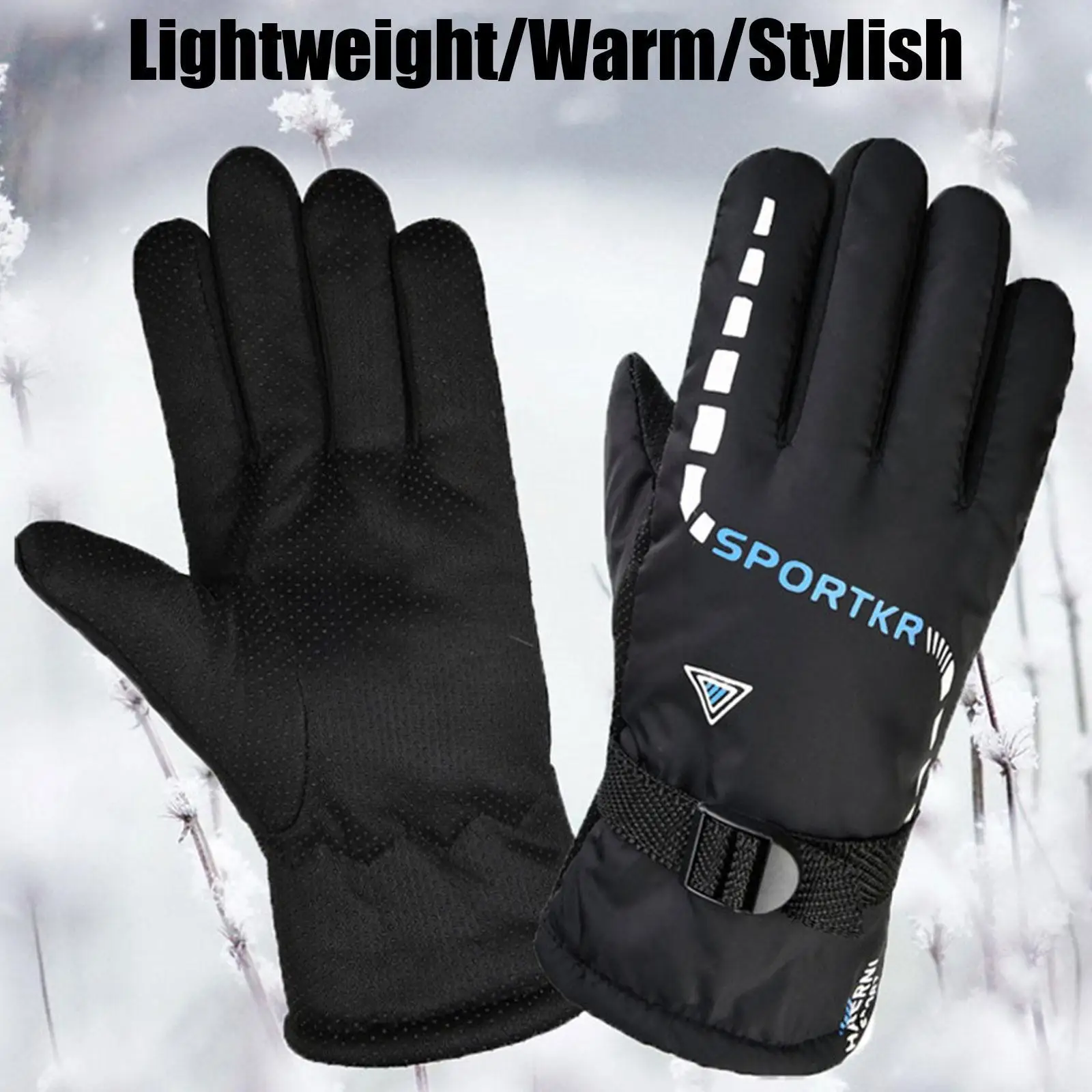 

Waterproof Winter Warm Ski Cycling Motocycle Gloves Antislip Thickness Thermal Sports Camping Gloves For Men Women Travel G R1r8