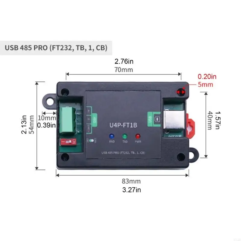 HX6B USB до RS485/RS422 Модуль серийного преобразователя USB-B DB9 с изоляцией сигнала