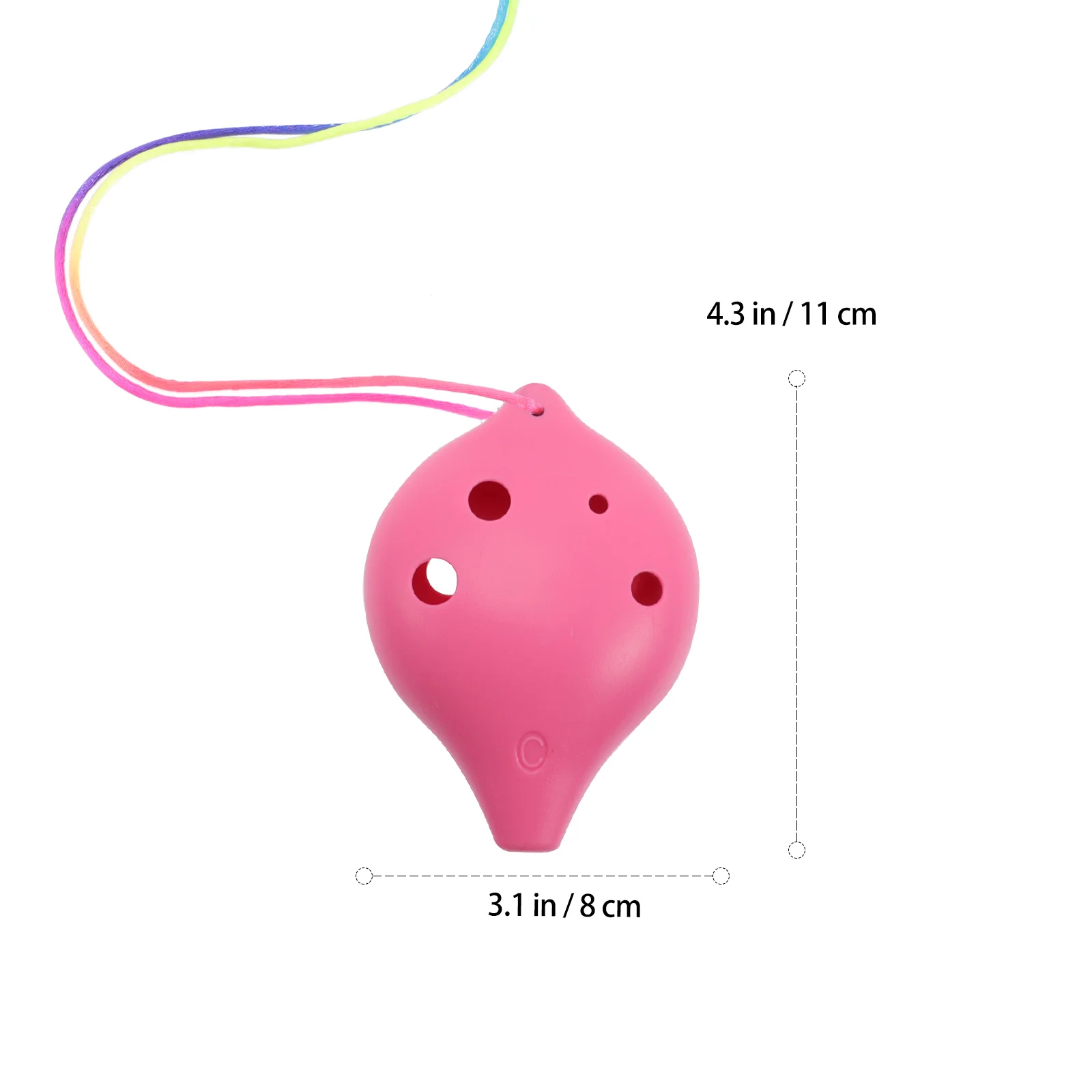 Ocarina Portable 6-hole Beginner Practice Wind Instrument Plastic Creative Baby Alto