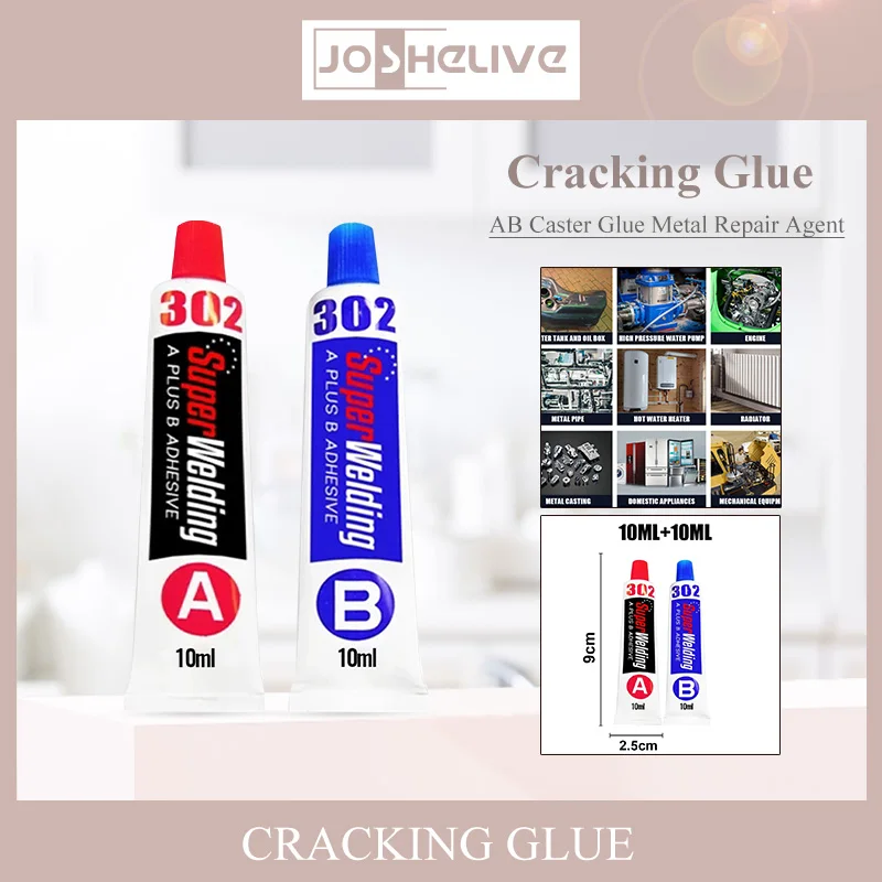

New A+B Glue Casting Adhesive Industrial High Strength Bonding Repair Agent Metal Cast Iron Stomatal Crackle Welding AB Glue