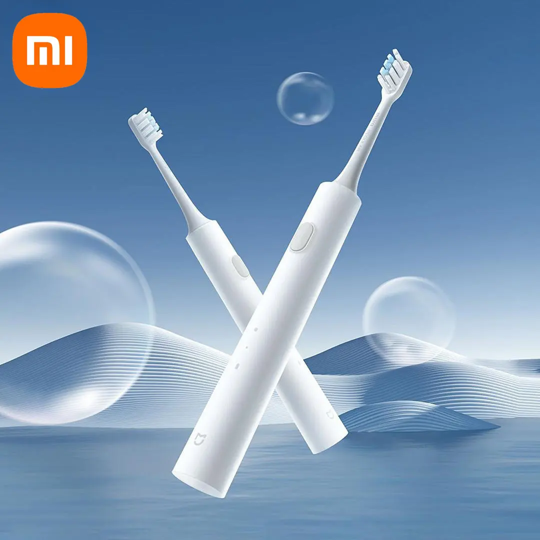 

2022 Xiaomi Mijia электрическая зубная щетка T301 Беспроводная перезаряжаемая звуковая зубная щетка IPX8 без ржавчины Электронная зубная щетка