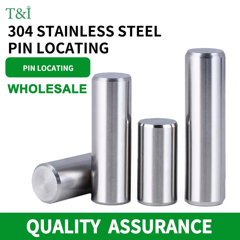 

50/20PCS 304 stainless steel straight pin locating pin fixed pin shaft solid pin matching retaining ring M3.5 M4 M5 M6 M8 M10 M1