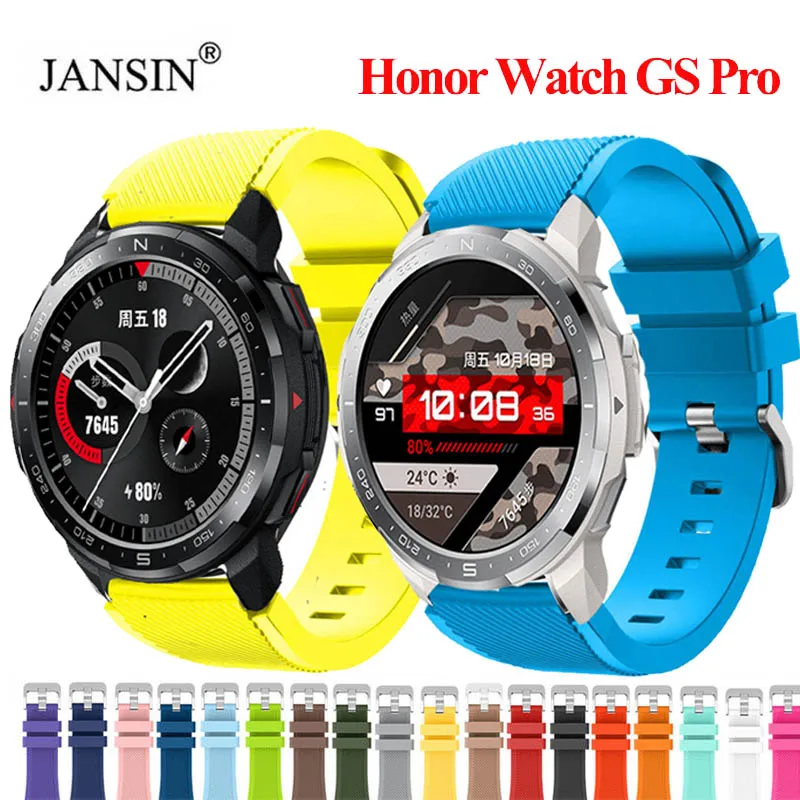 

Силиконовый ремешок для Huawei Honor Watch GS Pro, сменный Браслет, ремешок, аксессуары для Honor watch GS Pro Correa