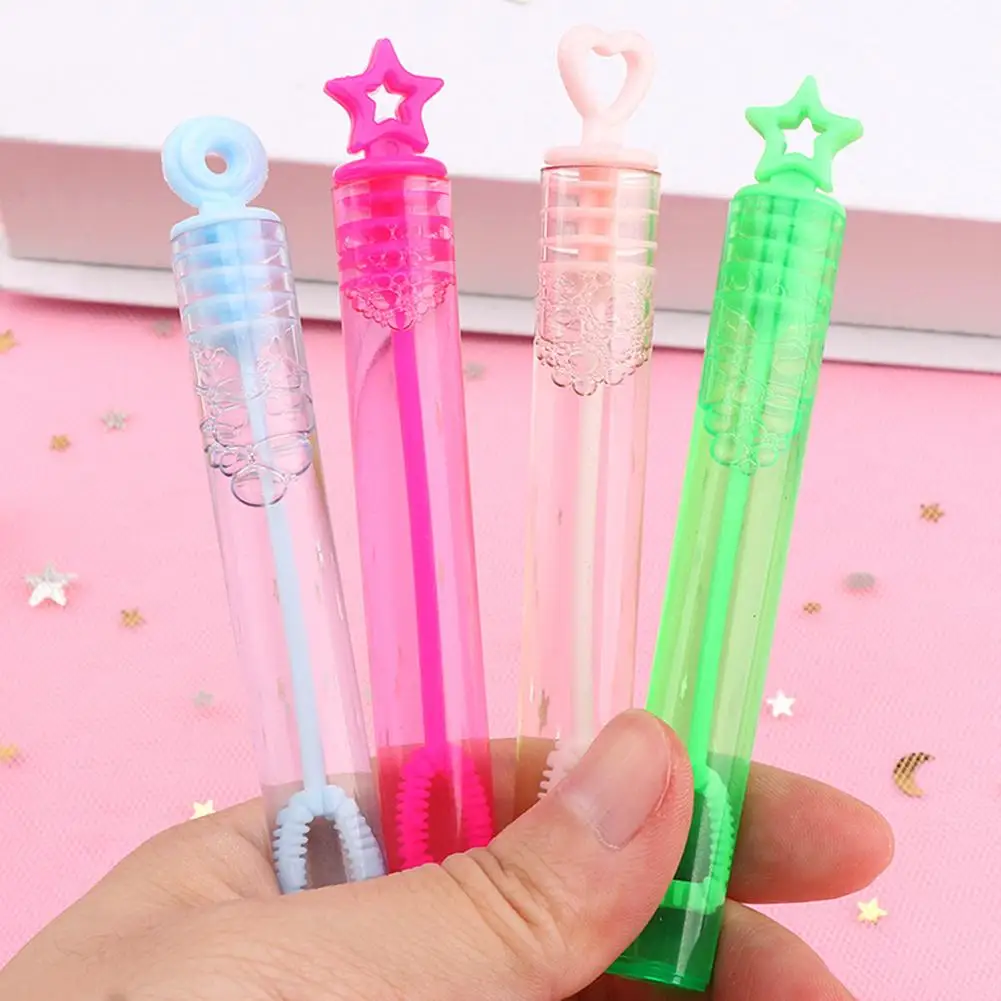 

1 шт. 10 см пузырьковая палочка 10 см маленький детский воздуходувка для пузырьков праздничные сувениры летняя игрушка для детей для улицы и п...