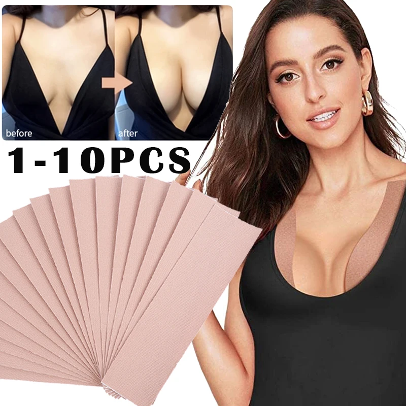 1-10pcs Adhesive Invisible Bra Nipple Covers Boob Tape Bras For Women Breast Pasties Lift Tape Push Up Bralette Strapless Pad
