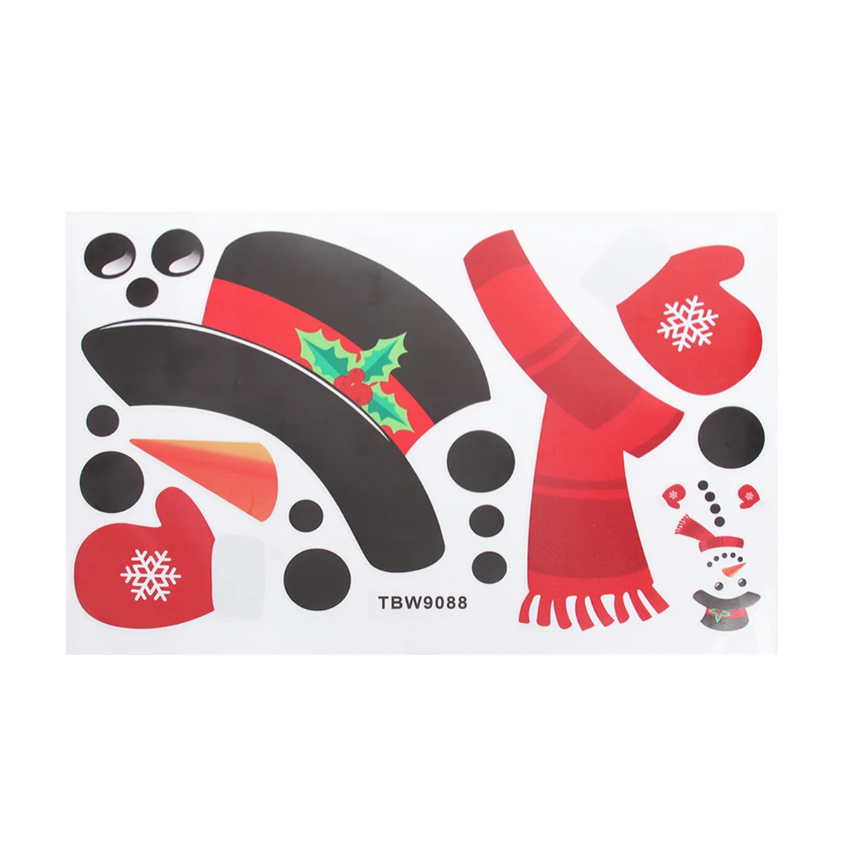 

Christmas Door Stickers Decorations Garage Snowman Wall Refrigerator Sticker Decal Decoration Fridge Decor Free