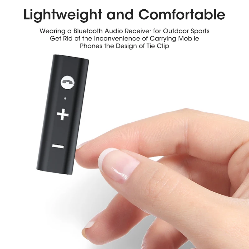 Wireless Bluetooth Receiver 5.0 Car Speaker Lavalier Audio Adapter Navigation Available With Call |