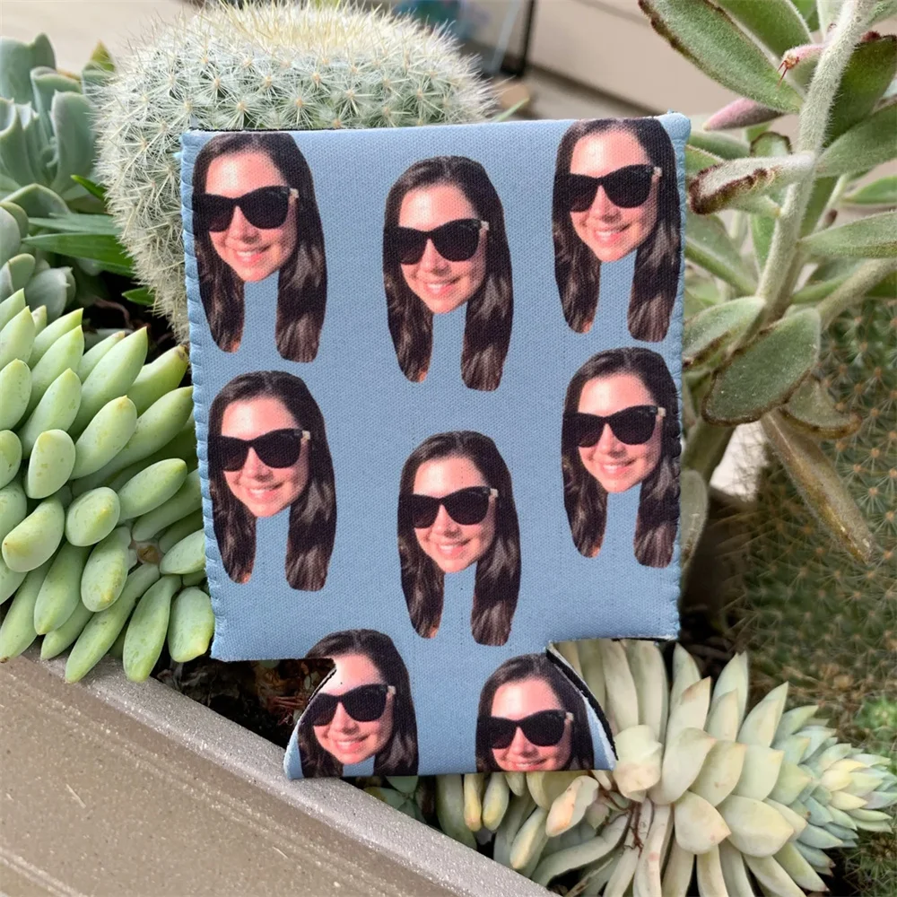 Персонализированный изолированный кулер для банок Забавный фотографий