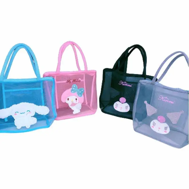 

Kawaii Kuromi Cinnamoroll My Melody аниме милая мультяшная вышитая Вместительная дорожная сумка для туалетных принадлежностей сумка подарок на день рожде...