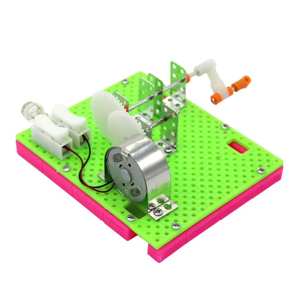 

Generator Hand Toy Manual Experiment Science Educational Model Toys Cranking Solar Kit Car Engine Experimental Dynamo Stem