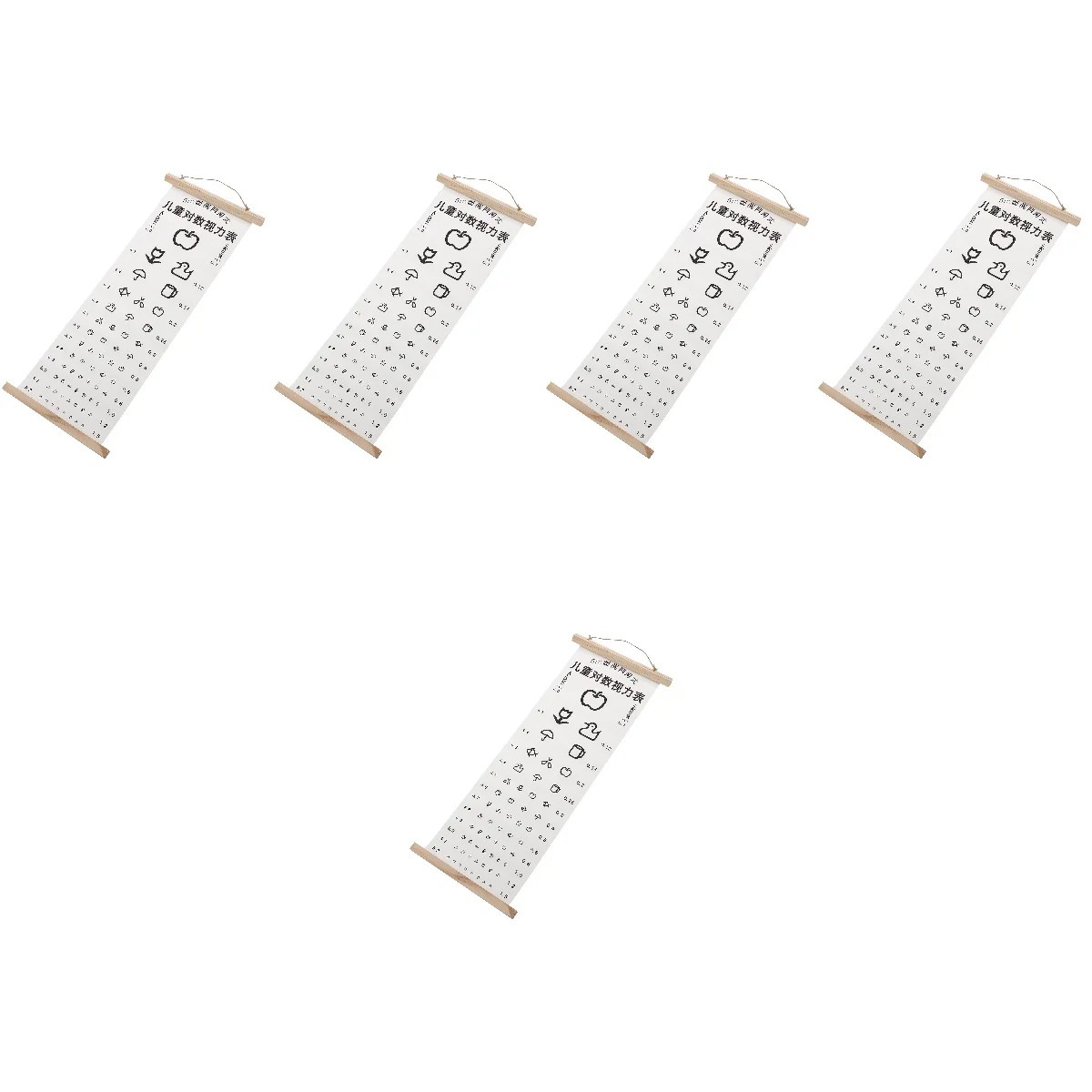 

5x Wall Correction Fatigue Glasses Kids Visual Acuity Eye Sight Chart for Wall Classrooom Eye Kids