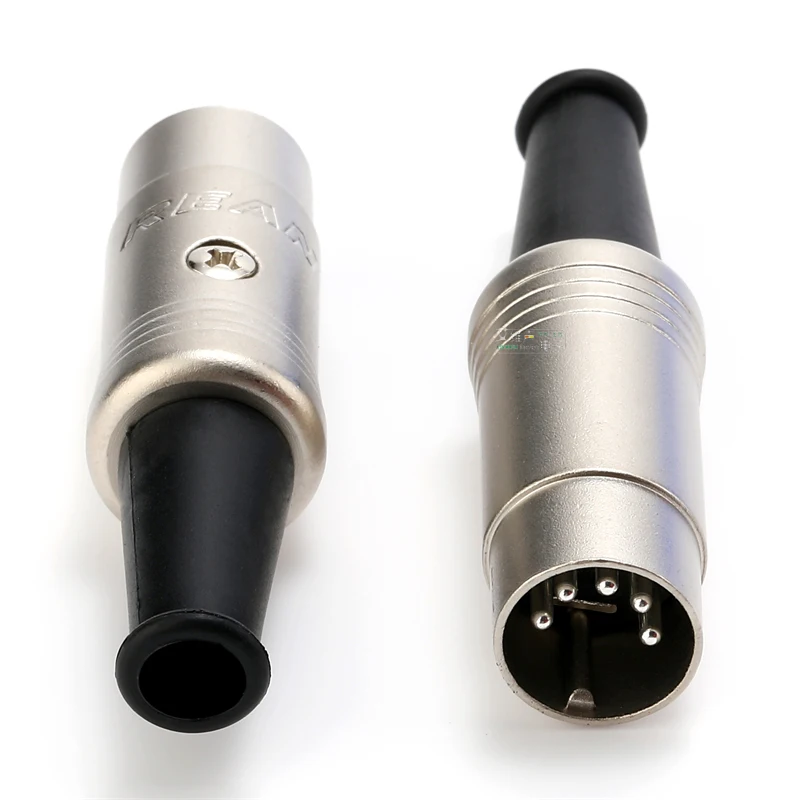 NUTRICKs REAN Мини 5-контактный DIN-разъем мужской тип MIDI XLR 5-полюсный соединитель для клавишных электронных органов в металлическом корпусе.