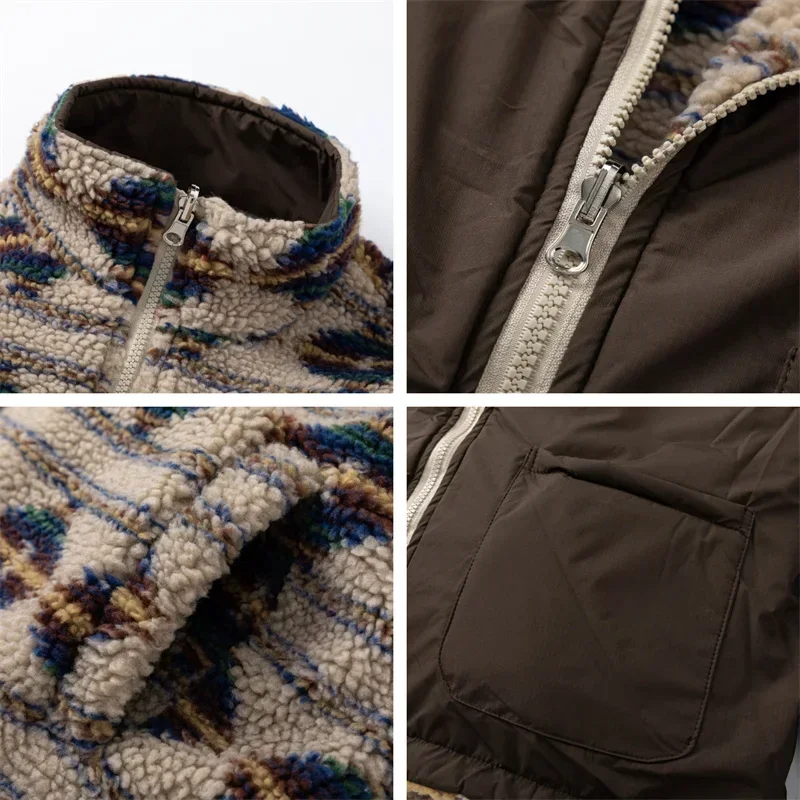 Зимние пальто женские 2024 берберские флисовые двусторонние стильные зимние