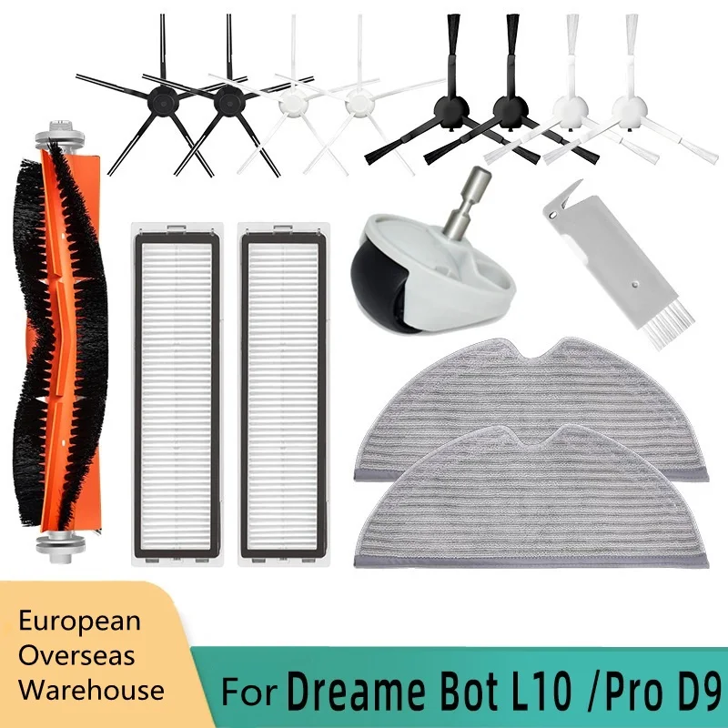 

Compatible With Delmar Dreame D9 / L10 Pro Sweeper Vacuum Cleaner Main Side Brush Filter Accessories