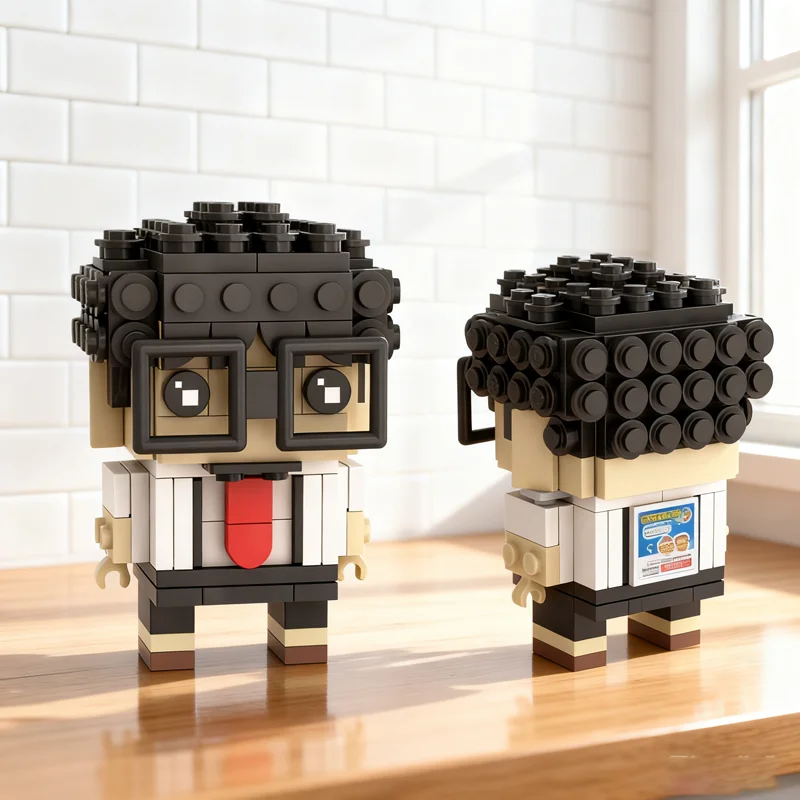 173 шт. MOC Franky Franklin Spy X Family BrickHeadz Модель игрушек, строительные блоки, архитектурные модели, рождественские подарки, коллекция на день рождения (art.: 3920dcd643c5f) - 3920dcd643c5f