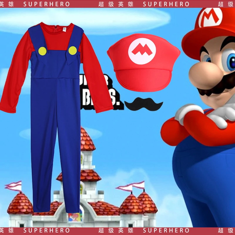 Суперкостюмы для косплея на день детей братья Луиджи Брос сантехники