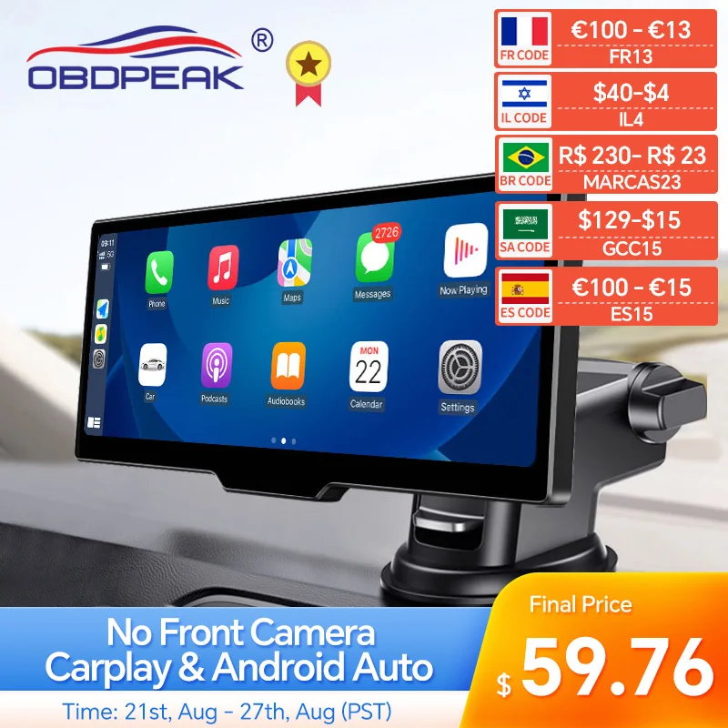 Multimedia Video Player Wireless Carplay And Android Auto Dashboard Cluster Instrument For Tesla Model 3/ Y